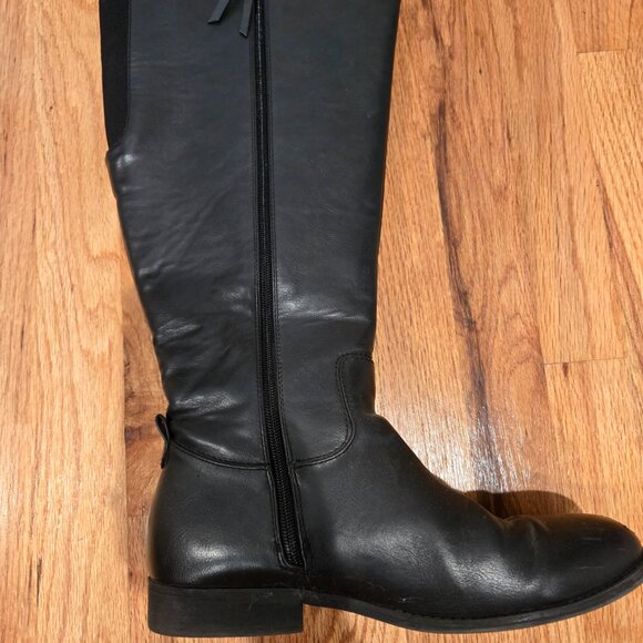 Black wide calf boots - Picture 3 of 4